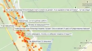 «Яндекс» сделал карту «любимых» улиц эвакуаторщиков